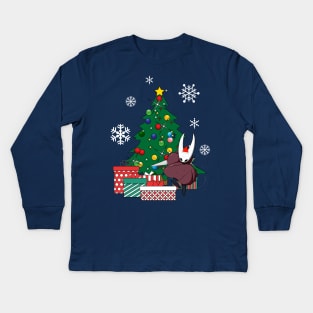 Hornet Around The Christmas Tree Hollow Knight Kids Long Sleeve T-Shirt